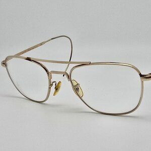 American Optical AO Original Pilot Gold Aviator Eyeglasses Sunglasses Frame 51mm
